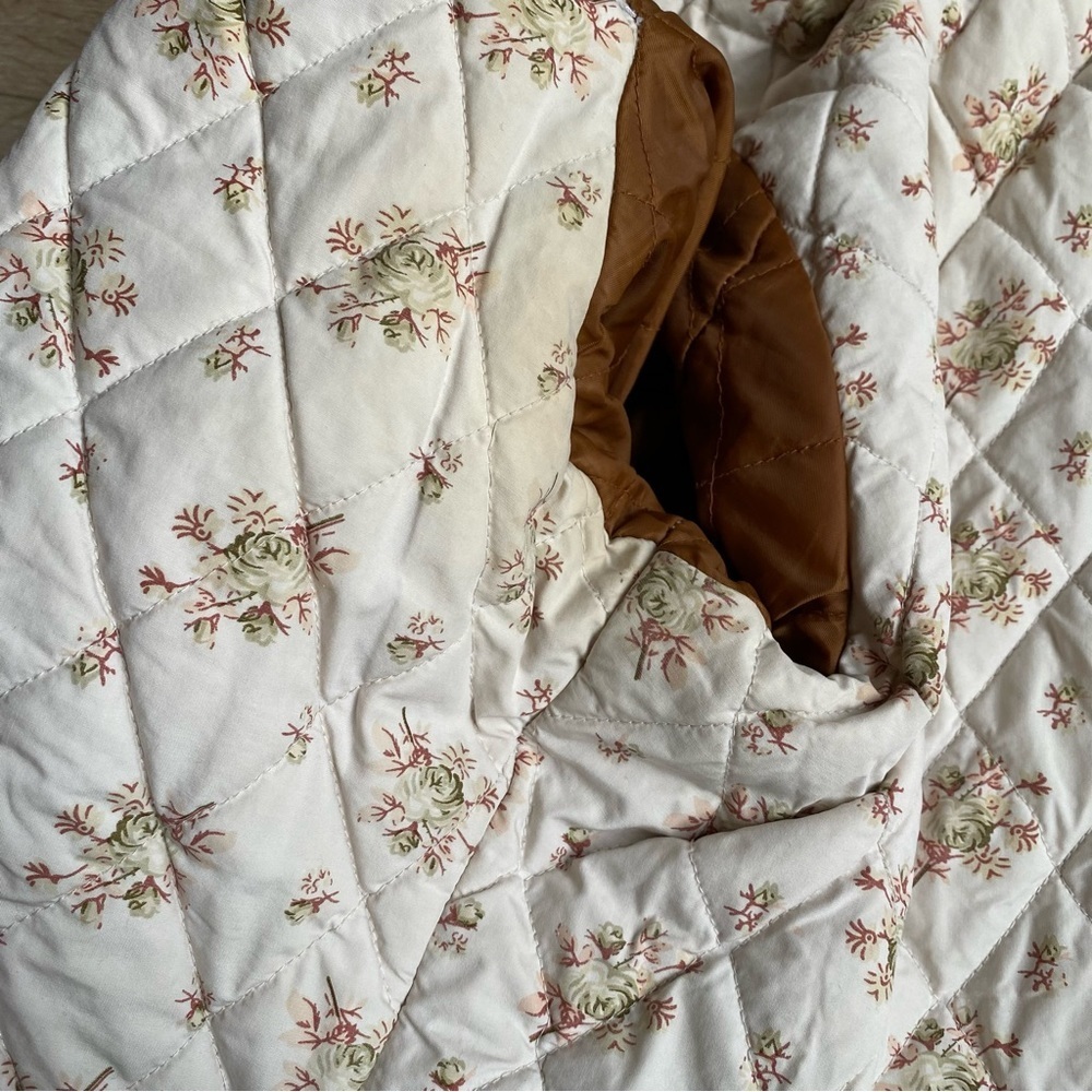 Vintage Roots Corduroy jacket faux Sherpa ditsy floral feminine floral lined XL - Picture 3 of 12